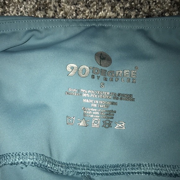 90 Degree by Reflex Blue Yoga Pants Size Small Great Condition - Picture 4 of 11